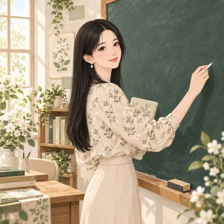 Illustrated Korean lesson